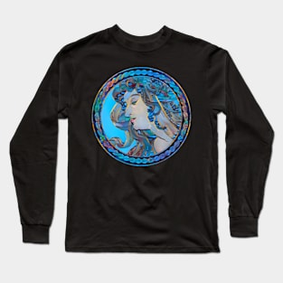 Copy of Framed Dream of Vitrail Pour la facade de la Boutique Fouquet Long Sleeve T-Shirt